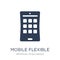 Mobile flexible display icon. Trendy flat vector Mobile flexible