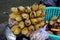 Mobile food store on motorbike to sell cheap breakfast at Ho Chi Minh city, Vietnam