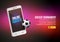 Mobile football soccer. Mobile sport play match. Online soccer game with live mobile app.