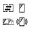 Mobile Gadgets. Simple Related Vector Icons