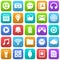 Mobile Icons, Social Media, Mobile Application, Internet