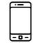 Mobile Isolated Line Vector Icon that can be easily modified or edited.