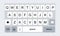 Mobile keyboard template