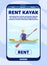 Mobile Landing Page Offering Kayak Rent Online