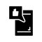 Mobile like message icon in glyph style