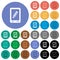 Mobile memo round flat multi colored icons