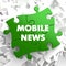 Mobile News on Green Puzzle.