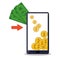 Mobile payment money bitcoins app