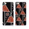Mobile phone cover back pattern, template. Vector illustration. Editable elements under clipping mask.