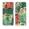 Mobile phone cover back pattern, template. Vector illustration. Editable elements under clipping mask.