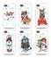 Mobile phone cover back set .Winter funny animals