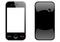 Mobile phone front and back