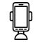 Mobile phone holder icon, outline style