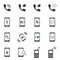 Mobile phone icon sets symbol.