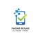 mobile phone repair logo template. phone service icon symbol