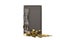 Mobile phone strongbox and gold on white background.3D illustration