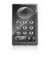 Mobile phone with stylish multimedia metallic knob buttons