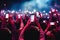 Mobile Phones Aglow: Concertgoers Documenting Unforgettable Performance - Generative AI