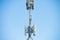 Mobile satellite telecommunication tower