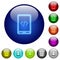 Mobile scripting color glass buttons