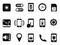 Mobile setting icons set