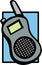 mobile shortwave radio vector illustration