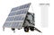 Mobile station solar powered power generator isolated