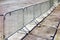 Mobile steel fence