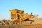 Mobile Stone crusher machine by the construction site or mining quarry