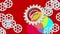 Mobile telecommunications banner, call up. 3d illustration of phone symbol. Group of gear wheels.