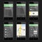 Mobile travel app design layout