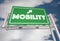 Mobility Freeway Sign New Transportation Ride Sharing 3d Illustration