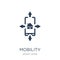 Mobility icon. Trendy flat vector Mobility icon on white background from smart home collection