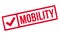 Mobility rubber stamp