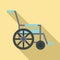 Mobility wheelchair icon, flat style