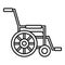 Mobility wheelchair icon, outline style