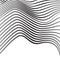 Mobious optical art wave vector background black and white