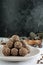 Mocha Energy Balls with Ground Almonds, Oats and Dates