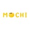 Mochi asian dessert typography and illustration