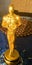 Mock Golden Oscar Statuette