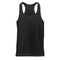 Mock-up Black Mans sleeveless shirt front