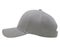 Mock up blank baseball color lightgrey cap closeup of side view