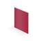 Mock up of blank book, notebook, notepad, magazine, booklet, brochure. Vector 3D illustration of a red book on a white