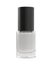 Mock Up Bottle of White Colorless Nail Polish Isolated on White Background.