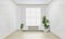 Mock up Cabinet woon japanese minimal design on empty room interior design.3D rendering