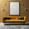 Mock-up in elegant interior background, modern style