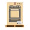 Mock up of gas stove in carton box. Moving and delivery services. Vector illustration