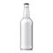 Mock Up Glass Beer Clean Bottle On White Background Isolated.