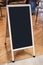 Mock up Menu Chalkboard sign stand Blank Blackboard Cafe Restaurant