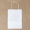 Mock-up of Recycled blank kraft paper shopping white bag for lunch or food or purchases